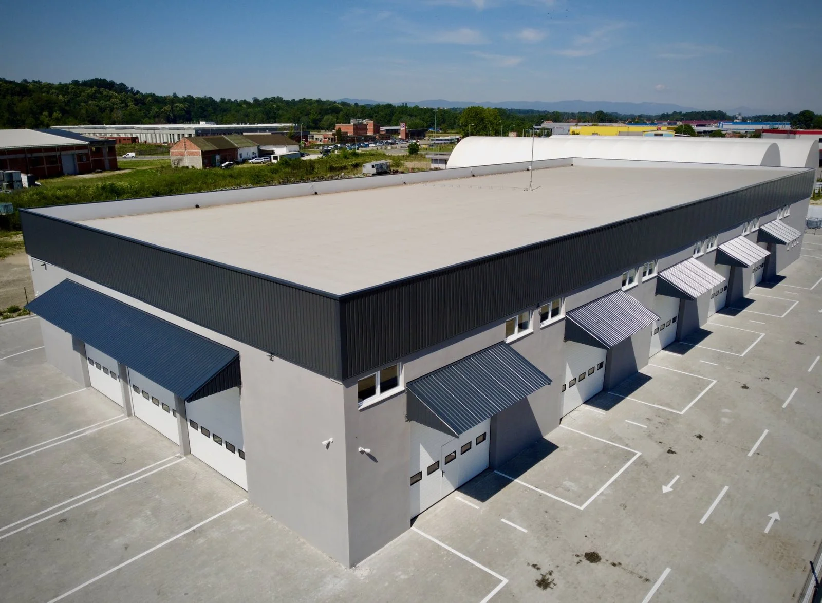 Industrijski kompleks – snimak iz vazduha